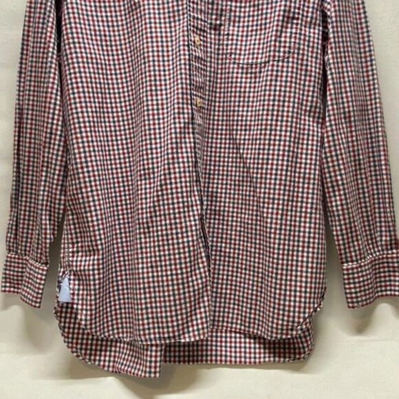 Tommy Hilfiger Shirt Men's Small Red White Blue Plaid Long Sleeve Button Up EUC - Picture 3 of 13